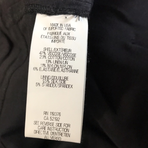HELMUT LANG Black Lightweight Trousers Size 4 - Picture 8 of 10